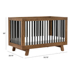 Hudson 3-in-1 Convertible Crib with Toddler Bed Conversion Kit