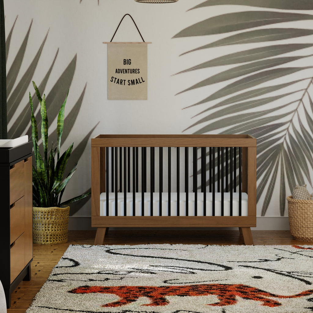 Hudson 3-in-1 Convertible Crib with Toddler Bed Conversion Kit