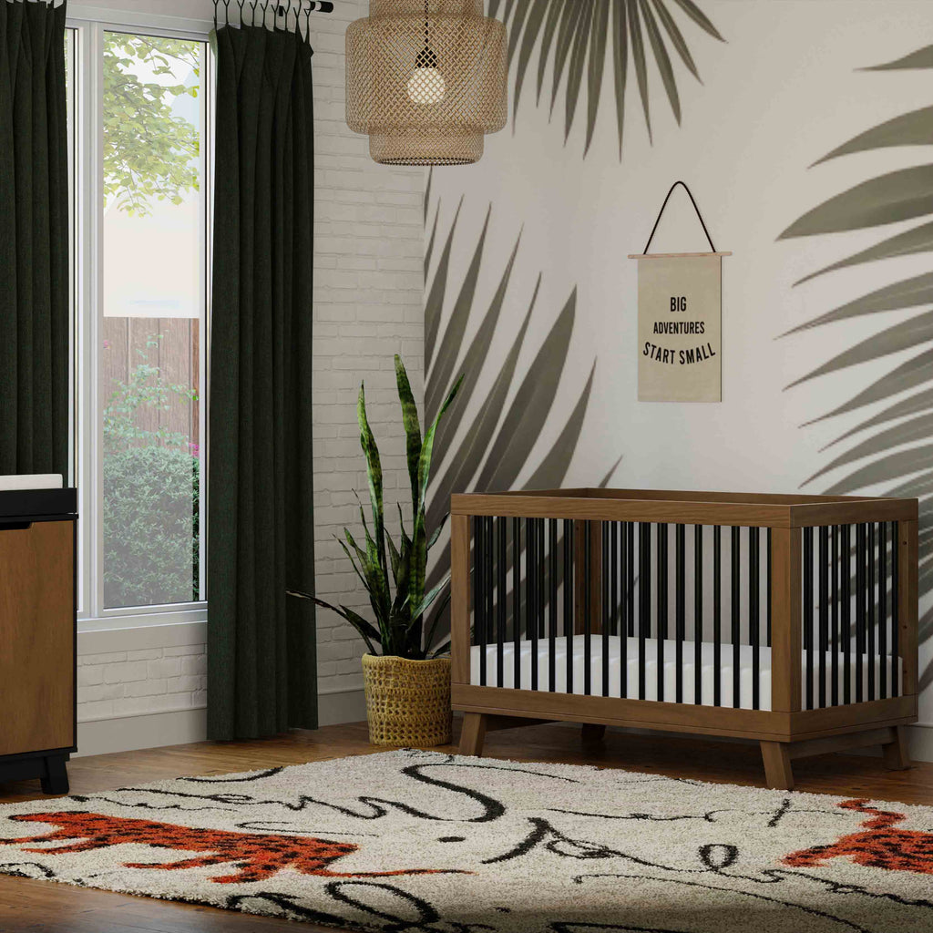 Hudson 3-in-1 Convertible Crib with Toddler Bed Conversion Kit