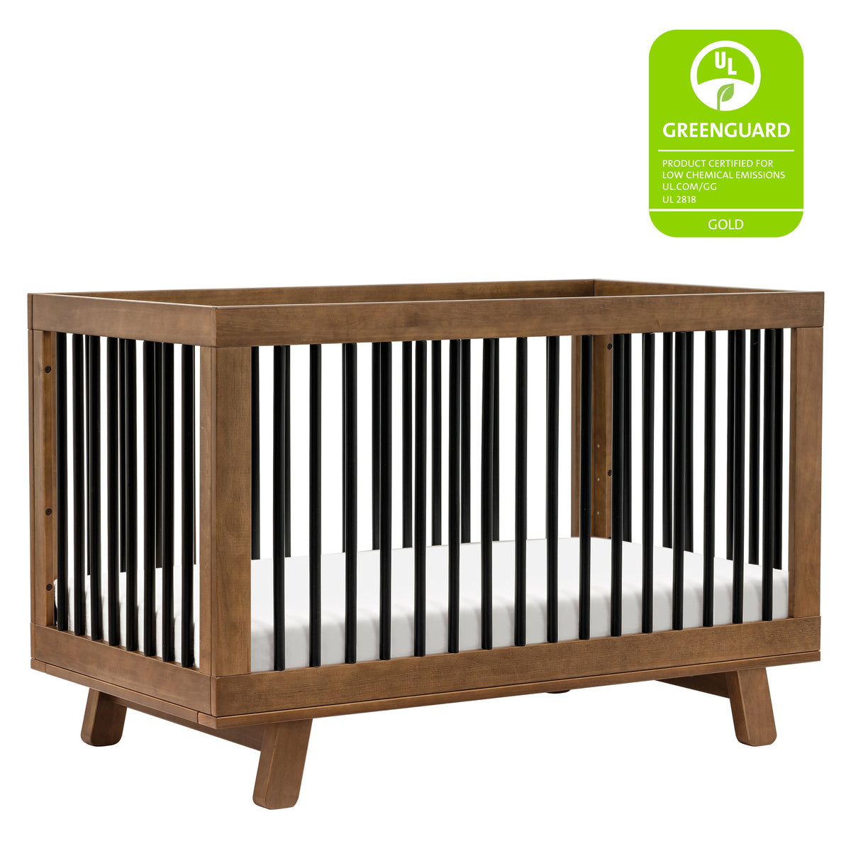 Hudson 3-in-1 Convertible Crib with Toddler Bed Conversion Kit