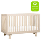 Hudson 3-in-1 Convertible Crib with Toddler Bed Conversion Kit