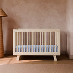 Hudson 3-in-1 Convertible Crib with Toddler Bed Conversion Kit
