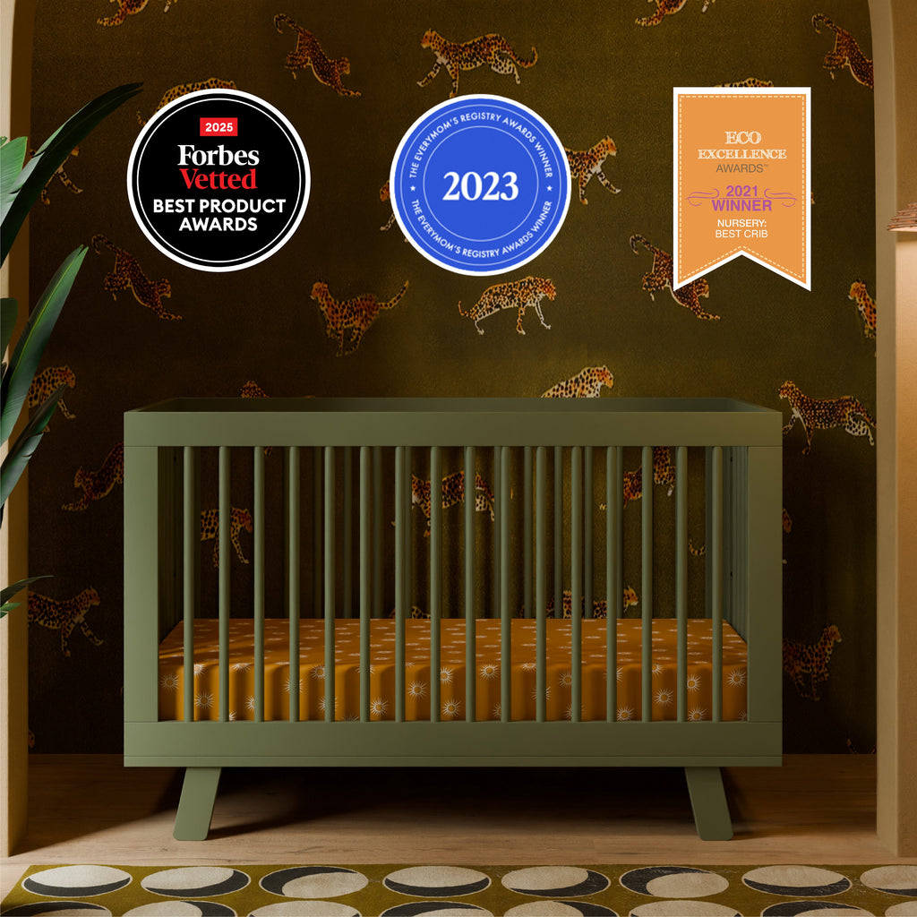 Hudson 3-in-1 Convertible Crib with Toddler Bed Conversion Kit