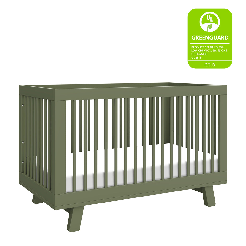 Hudson 3-in-1 Convertible Crib with Toddler Bed Conversion Kit