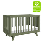 Hudson 3-in-1 Convertible Crib with Toddler Bed Conversion Kit