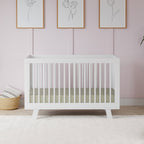 Hudson 3-in-1 Convertible Crib with Toddler Bed Conversion Kit
