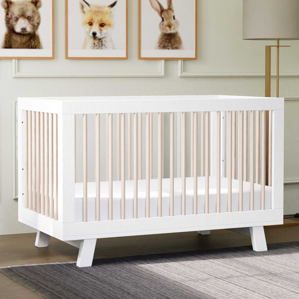 Hudson 3-in-1 Convertible Crib with Toddler Bed Conversion Kit