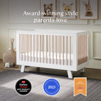 Hudson 3-in-1 Convertible Crib with Toddler Bed Conversion Kit