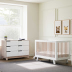 Hudson 3-in-1 Convertible Crib with Toddler Bed Conversion Kit