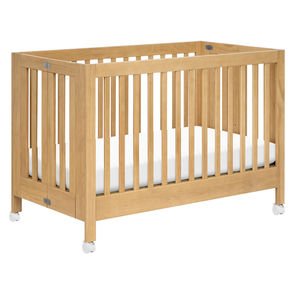 Cuna plegable portátil Maki con kit de conversión a cama para niños pequeños