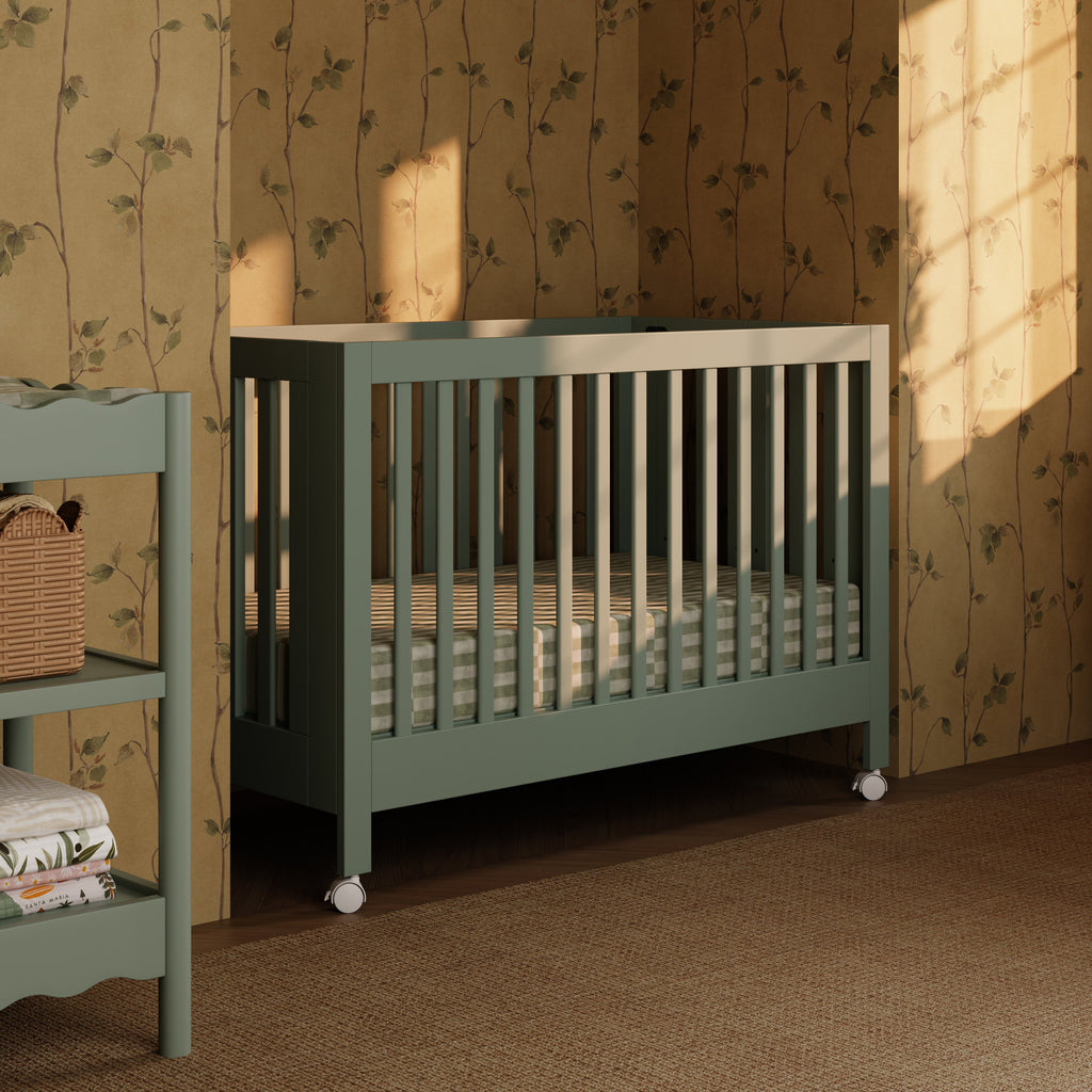 Maki Portable Folding Crib with Toddler Bed Conversion Kit