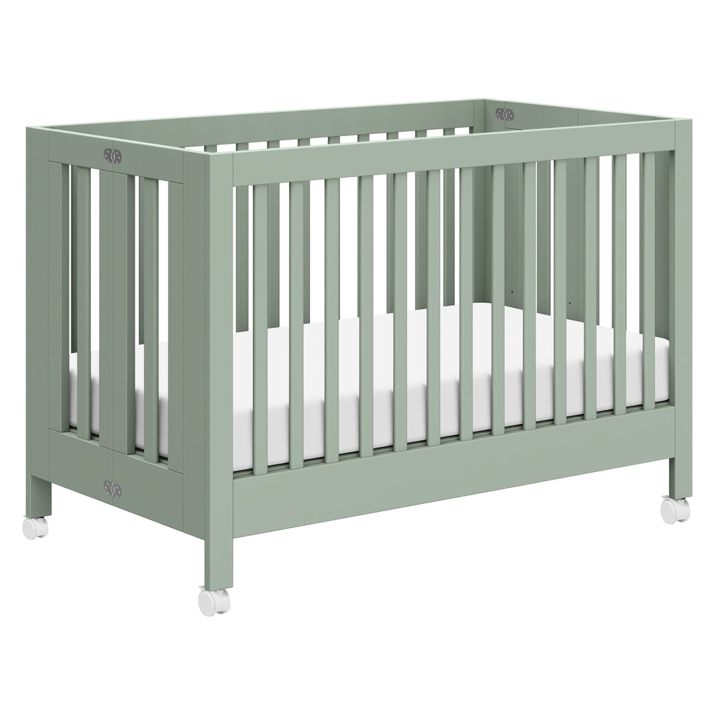 Cuna plegable portátil Maki con kit de conversión a cama para niños pequeños