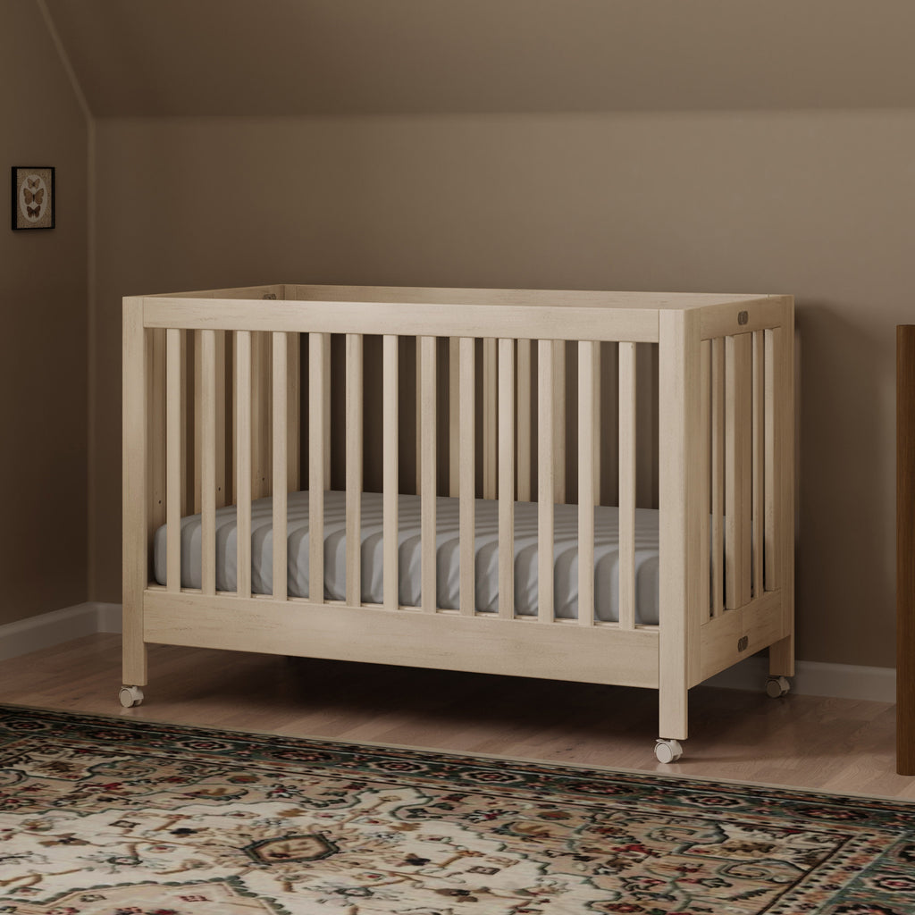 Maki Portable Folding Crib with Toddler Bed Conversion Kit