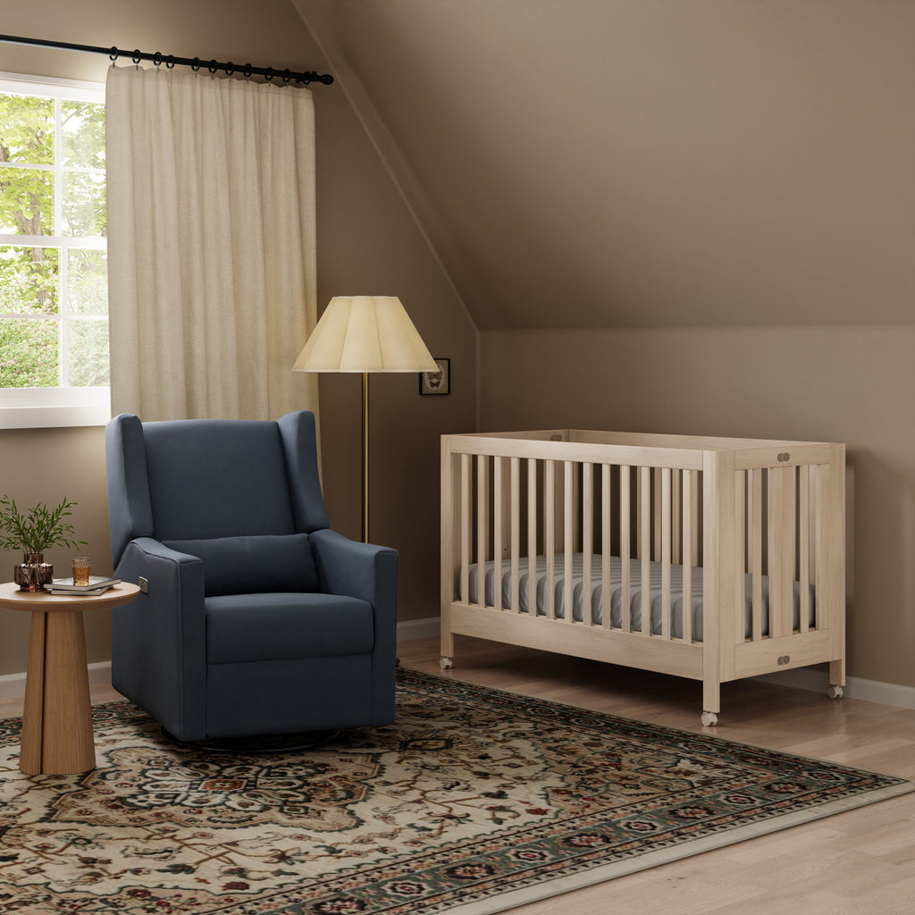 Maki Portable Folding Crib with Toddler Bed Conversion Kit