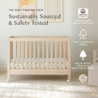 Cuna plegable portátil Maki con kit de conversión a cama para niños pequeños