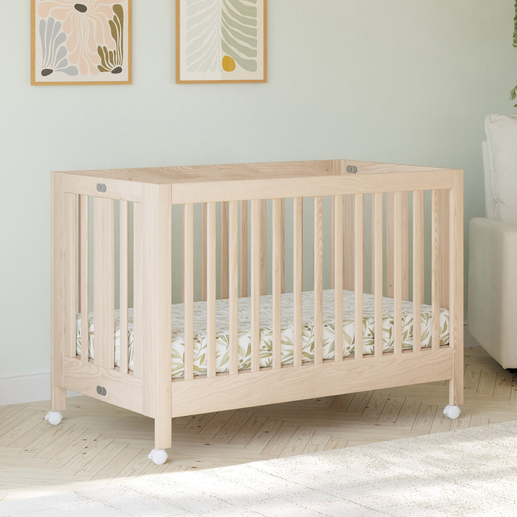 Maki Portable Folding Crib with Toddler Bed Conversion Kit