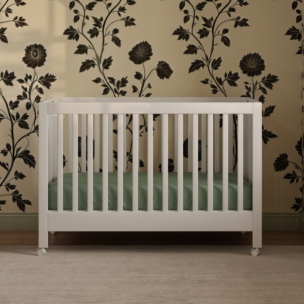 Maki Portable Folding Crib with Toddler Bed Conversion Kit