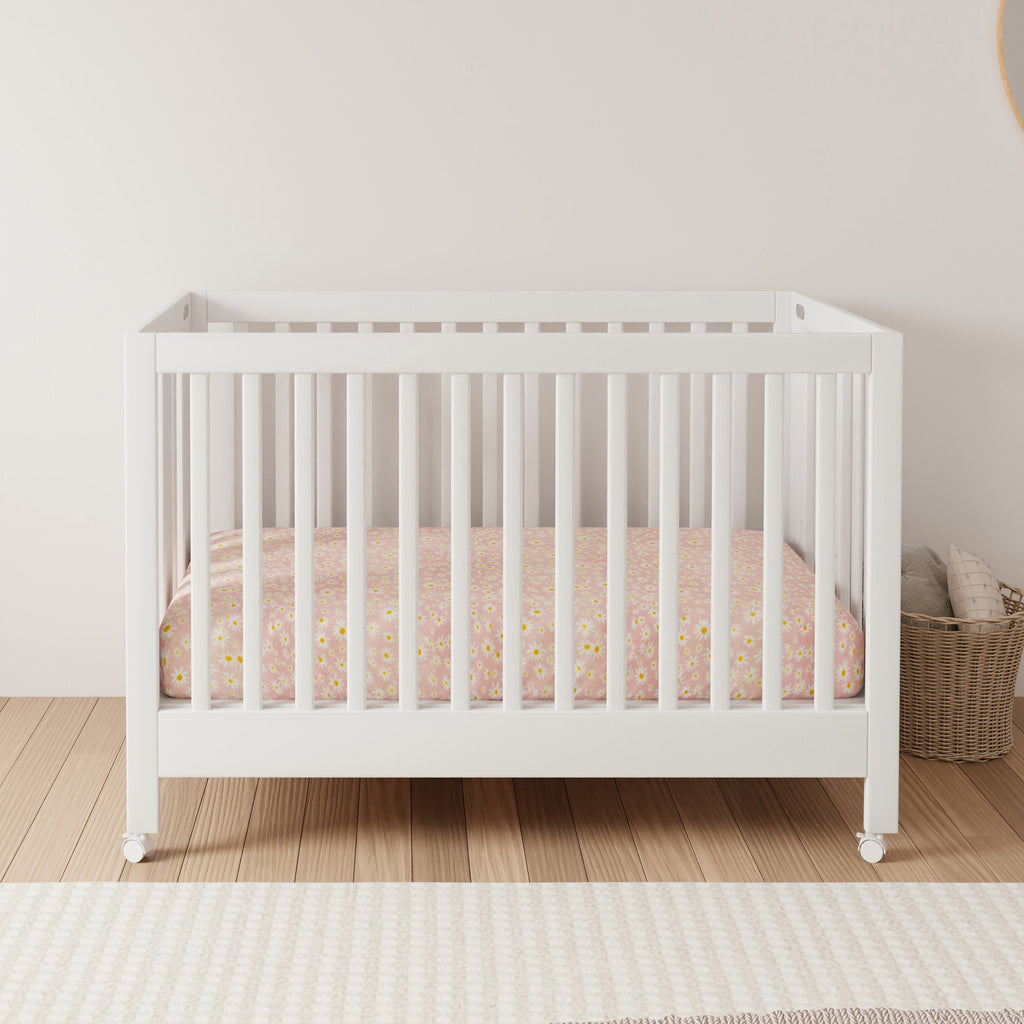 Cuna plegable portátil Maki con kit de conversión a cama para niños pequeños