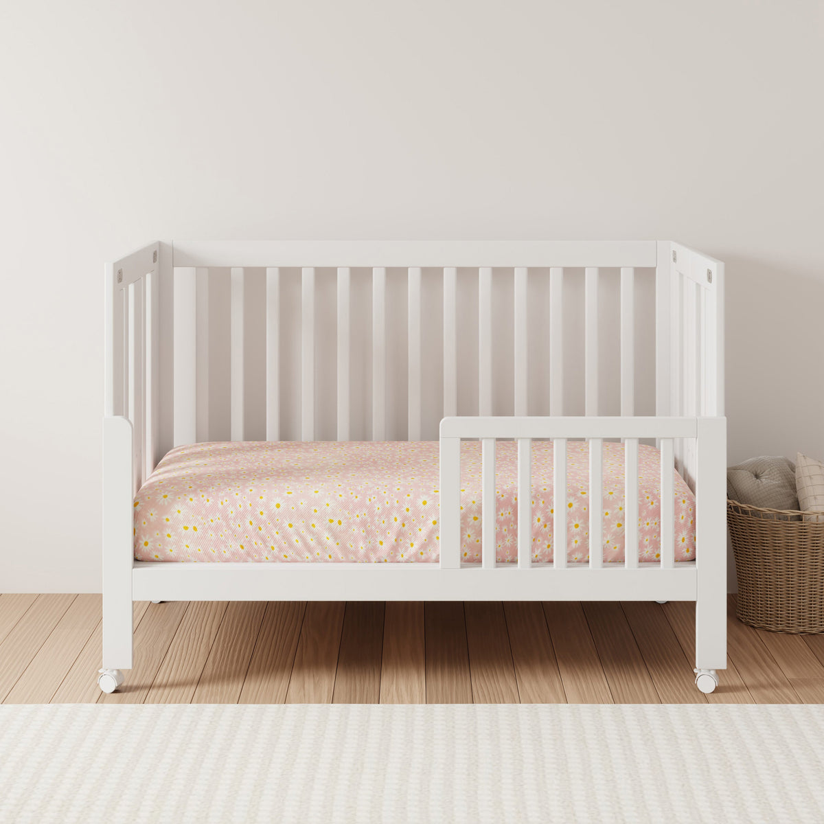 Maki Portable Folding Crib with Toddler Bed Conversion Kit