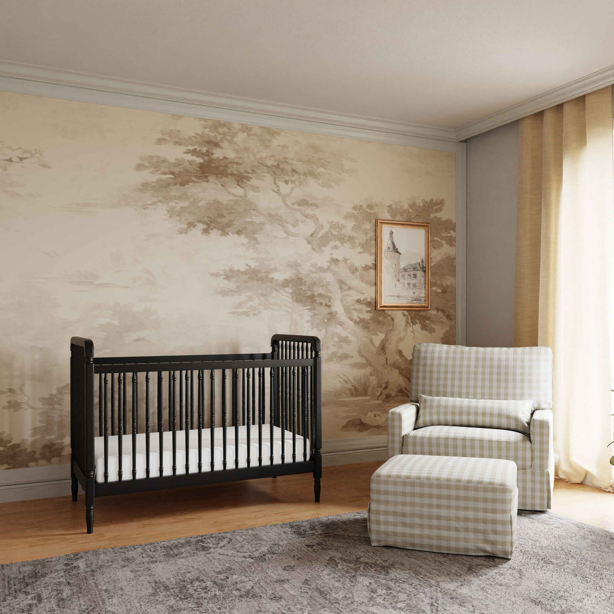 Liberty 3-in-1 Convertible Spindle Crib with Toddler Bed Conversion Kit