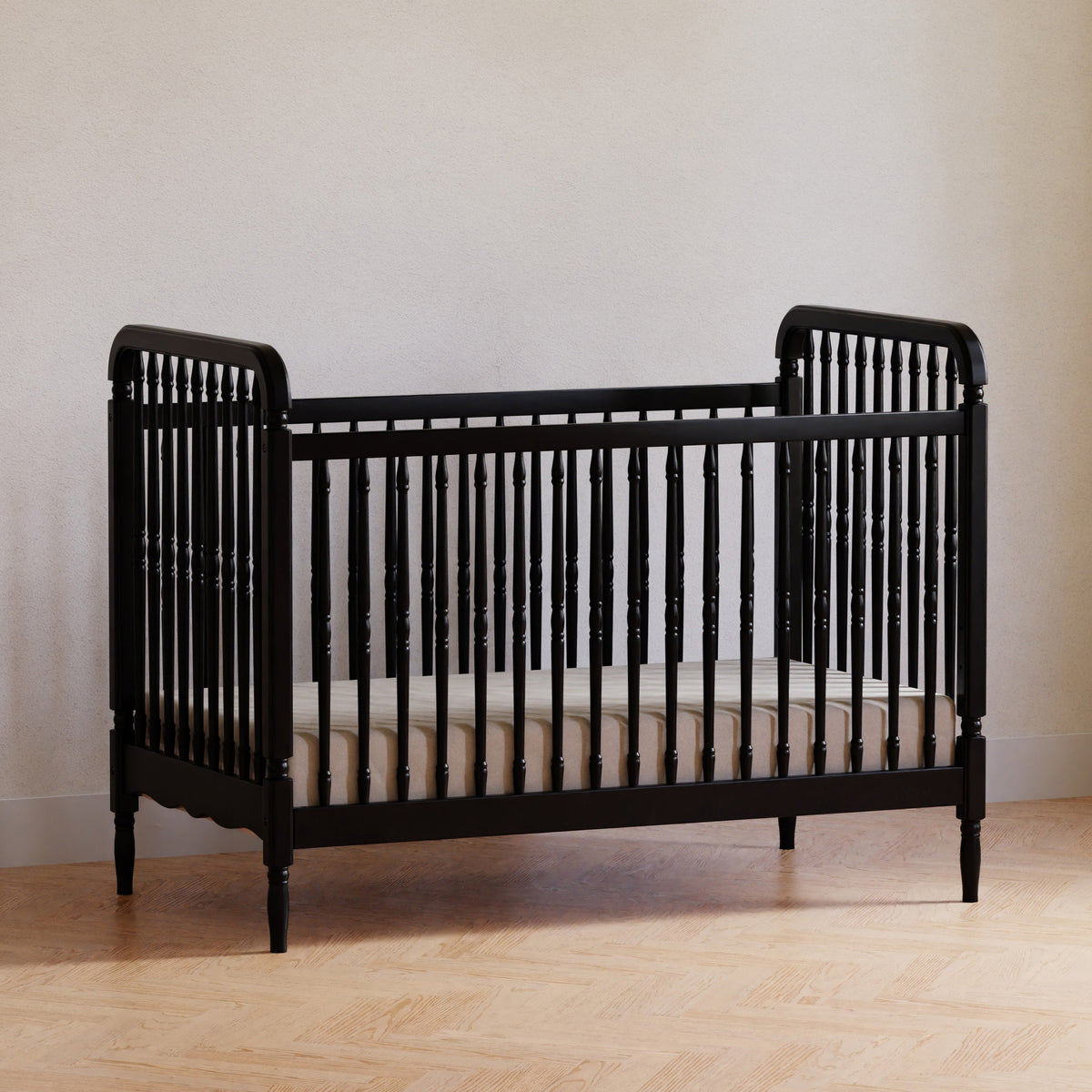 Liberty 3-in-1 Convertible Spindle Crib with Toddler Bed Conversion Kit