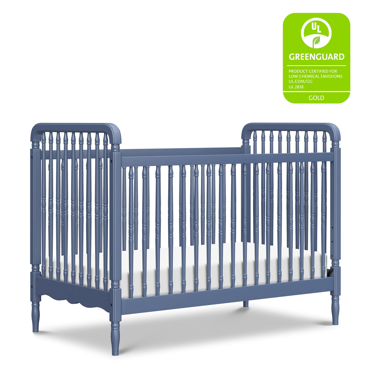 Liberty 3-in-1 Convertible Spindle Crib with Toddler Bed Conversion Kit