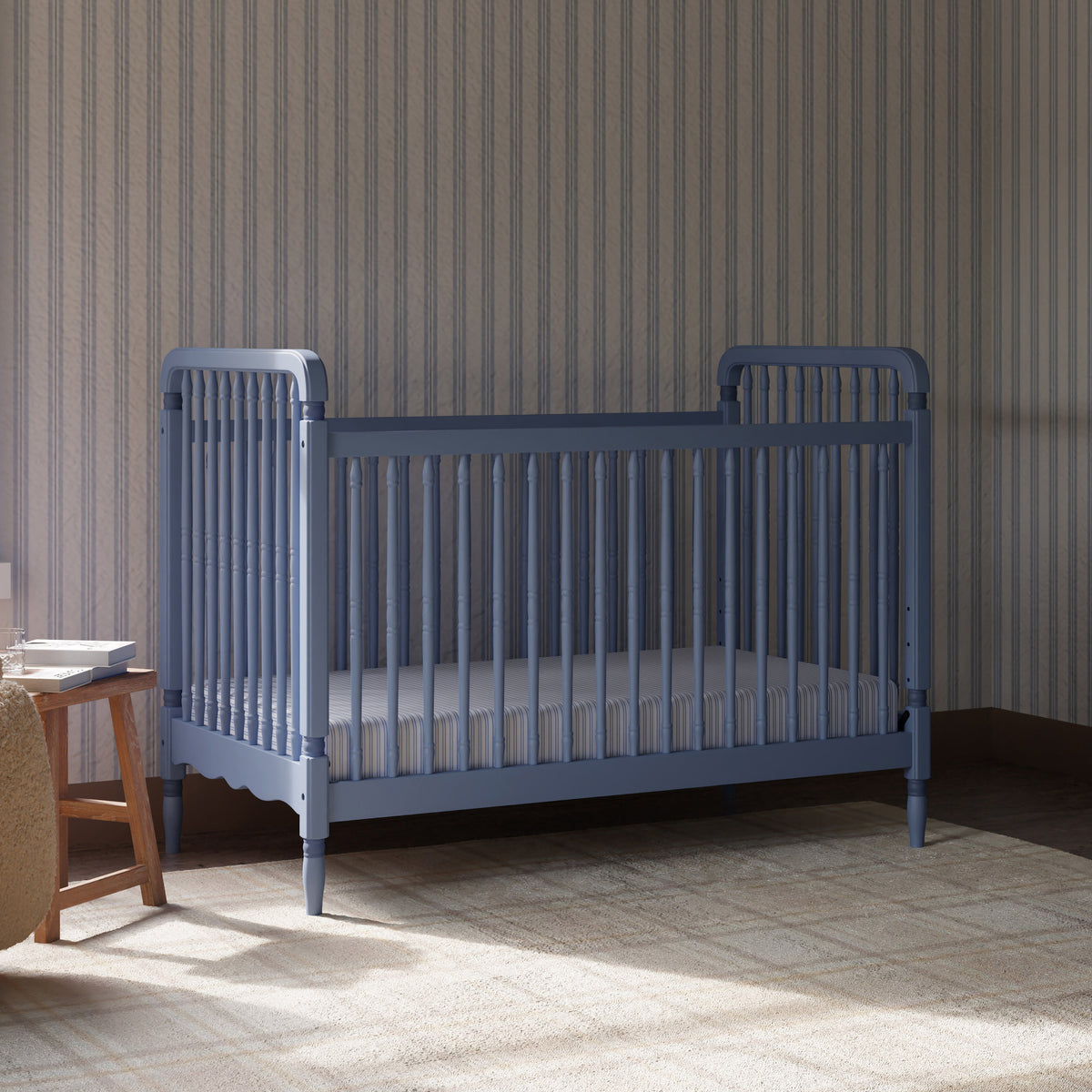 Liberty 3-in-1 Convertible Spindle Crib with Toddler Bed Conversion Kit