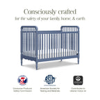 Liberty 3-in-1 Convertible Spindle Crib with Toddler Bed Conversion Kit