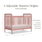 Liberty 3-in-1 Convertible Spindle Crib with Toddler Bed Conversion Kit
