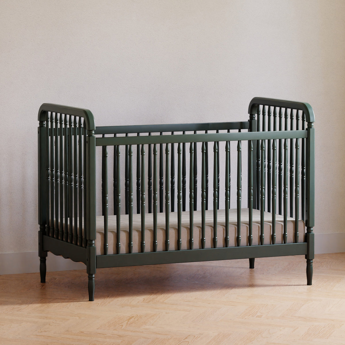 Liberty 3-in-1 Convertible Spindle Crib with Toddler Bed Conversion Kit