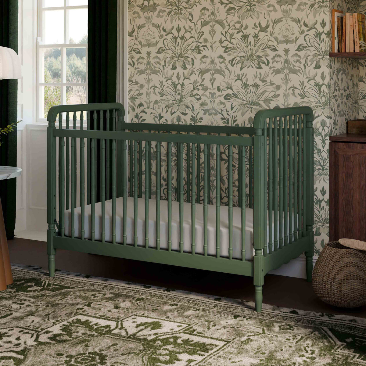 Liberty 3-in-1 Convertible Spindle Crib with Toddler Bed Conversion Kit