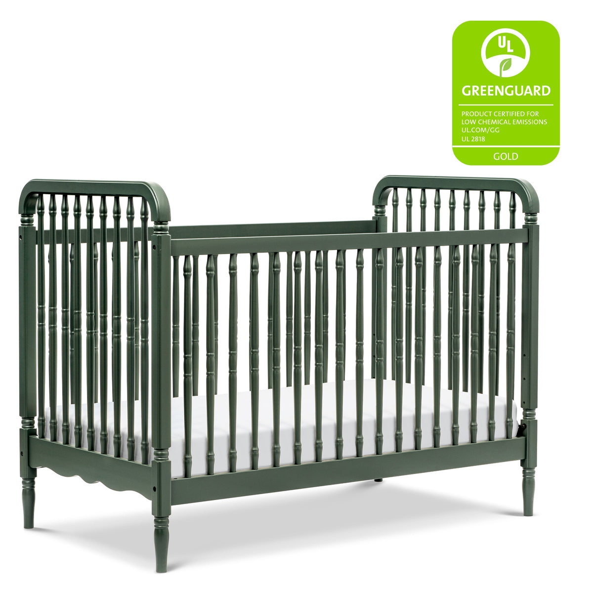 Liberty 3-in-1 Convertible Spindle Crib with Toddler Bed Conversion Kit