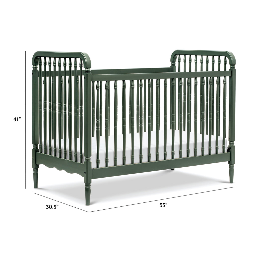 Liberty 3-in-1 Convertible Spindle Crib with Toddler Bed Conversion Kit