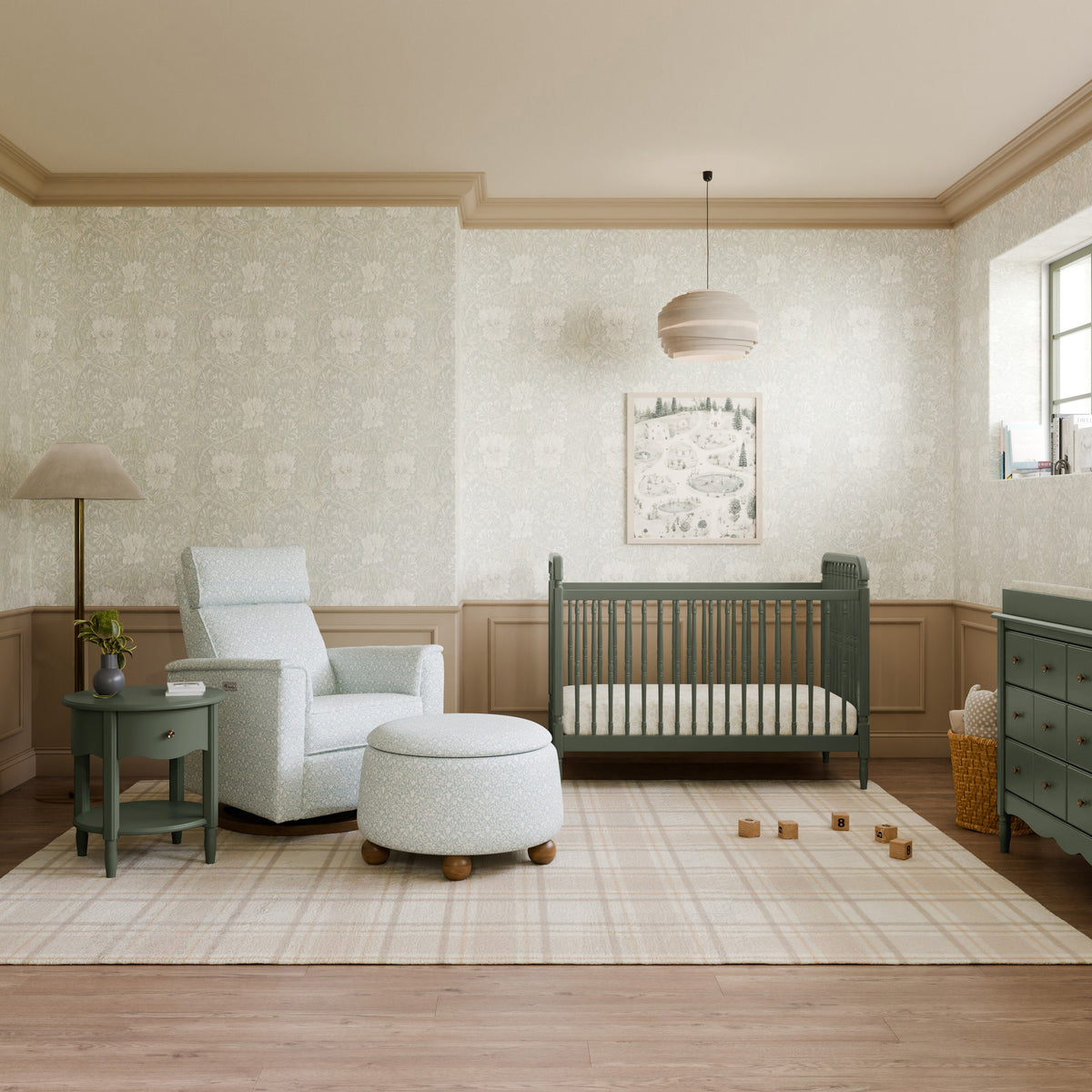 Liberty 3-in-1 Convertible Spindle Crib with Toddler Bed Conversion Kit