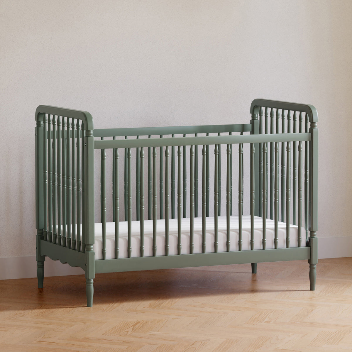 Liberty 3-in-1 Convertible Spindle Crib with Toddler Bed Conversion Kit