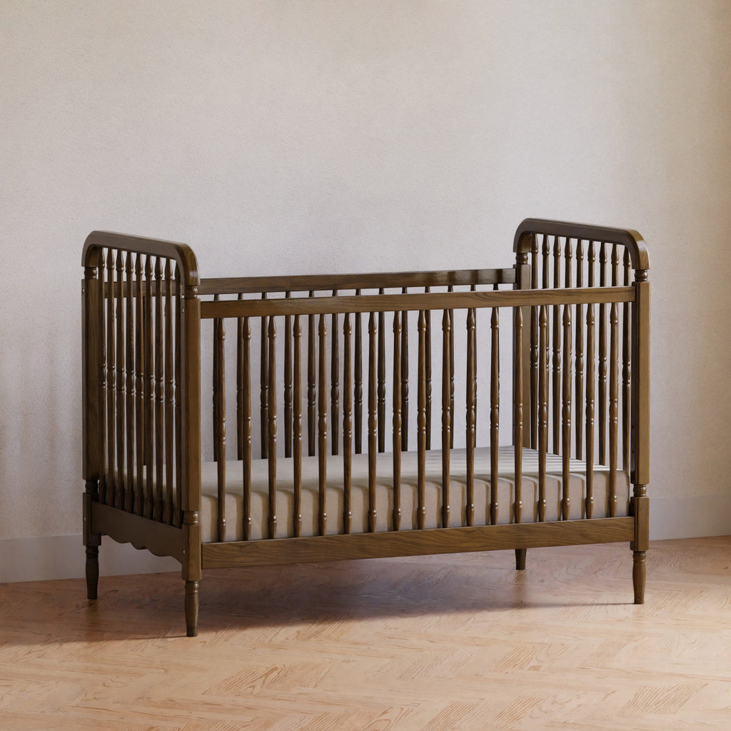 Liberty 3-in-1 Convertible Spindle Crib with Toddler Bed Conversion Kit