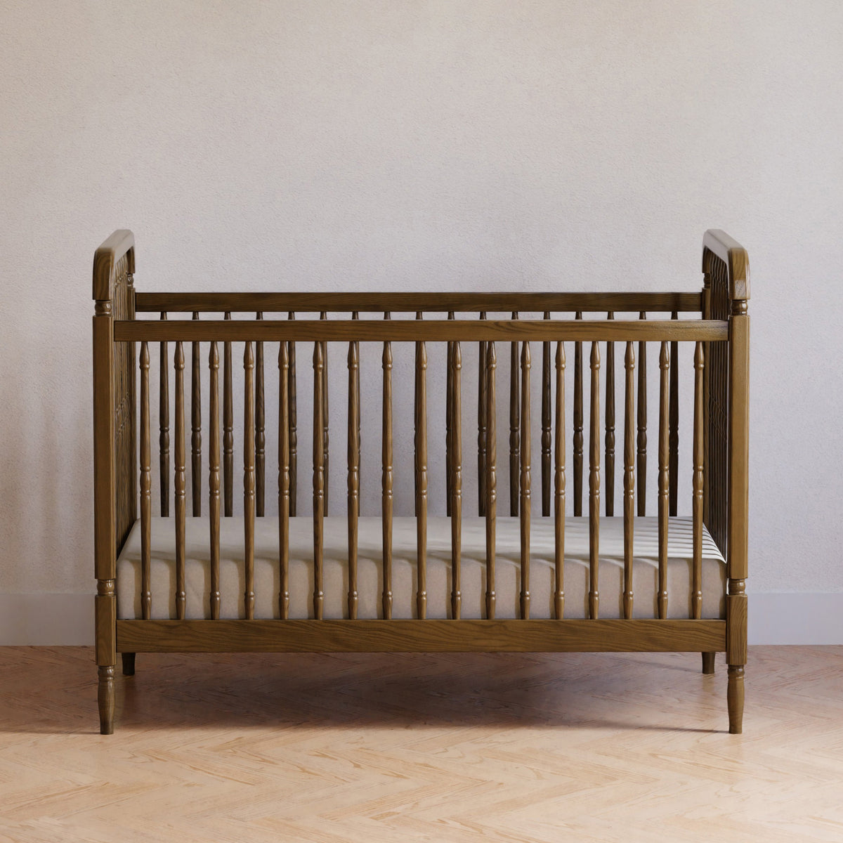 Liberty 3-in-1 Convertible Spindle Crib with Toddler Bed Conversion Kit