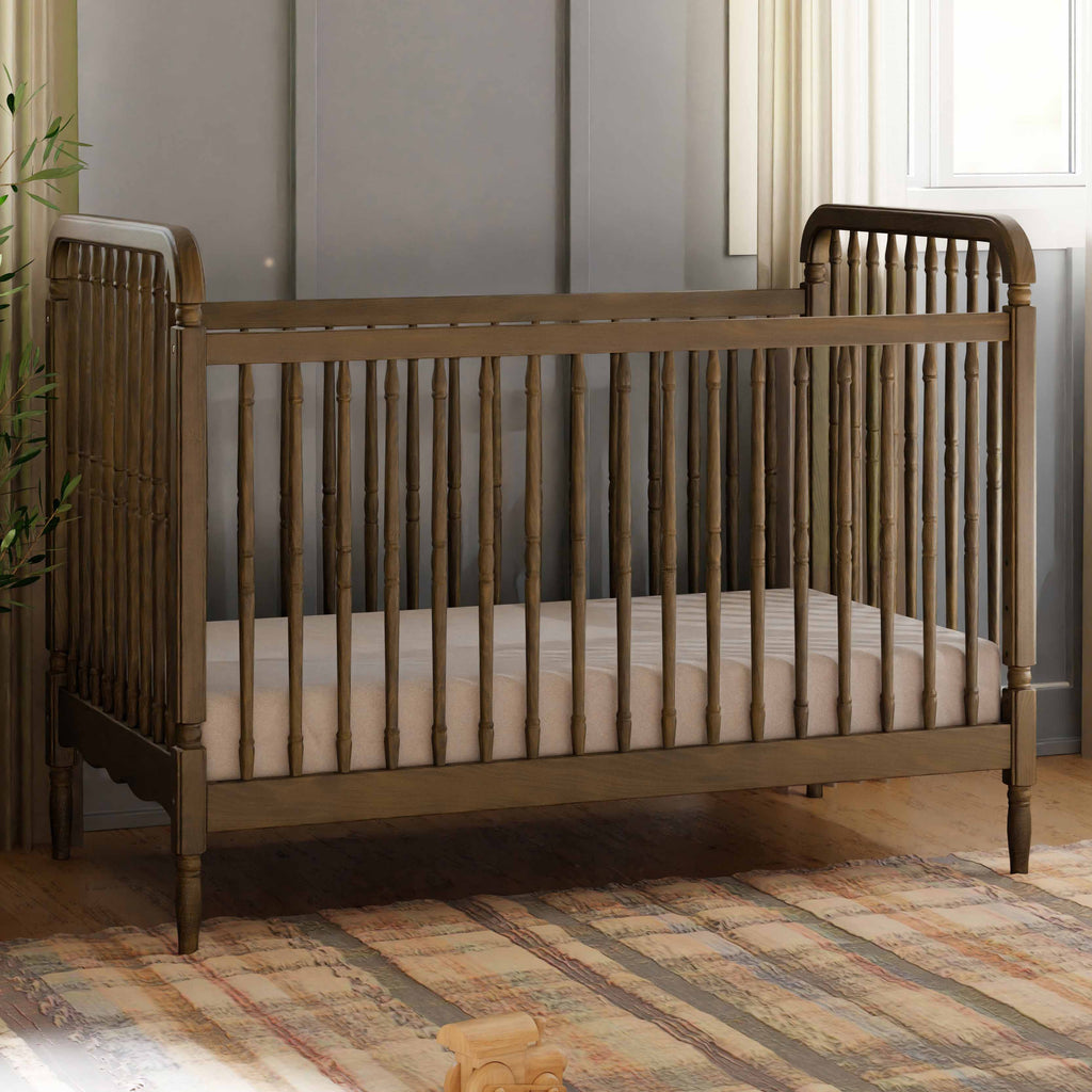Liberty 3-in-1 Convertible Spindle Crib with Toddler Bed Conversion Kit
