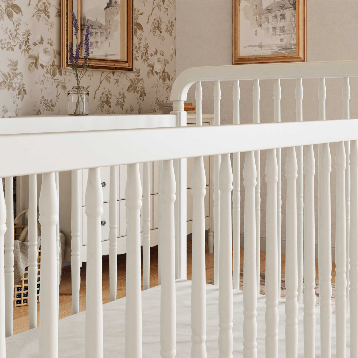 Liberty 3-in-1 Convertible Spindle Crib with Toddler Bed Conversion Kit