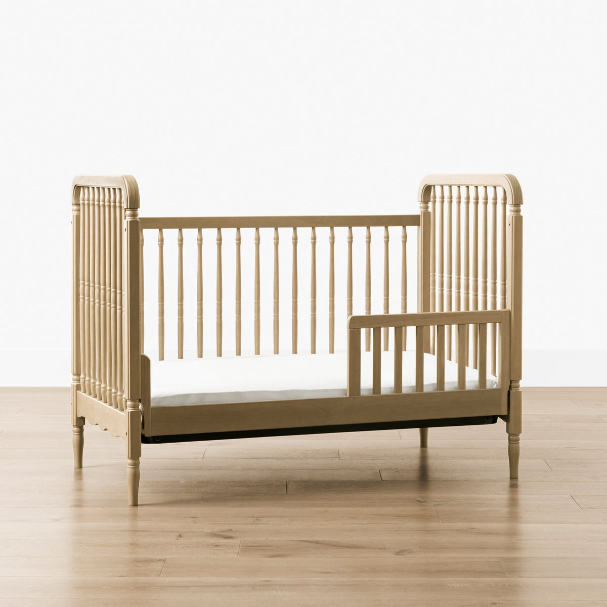Liberty 3-in-1 Convertible Spindle Crib with Toddler Bed Conversion Kit