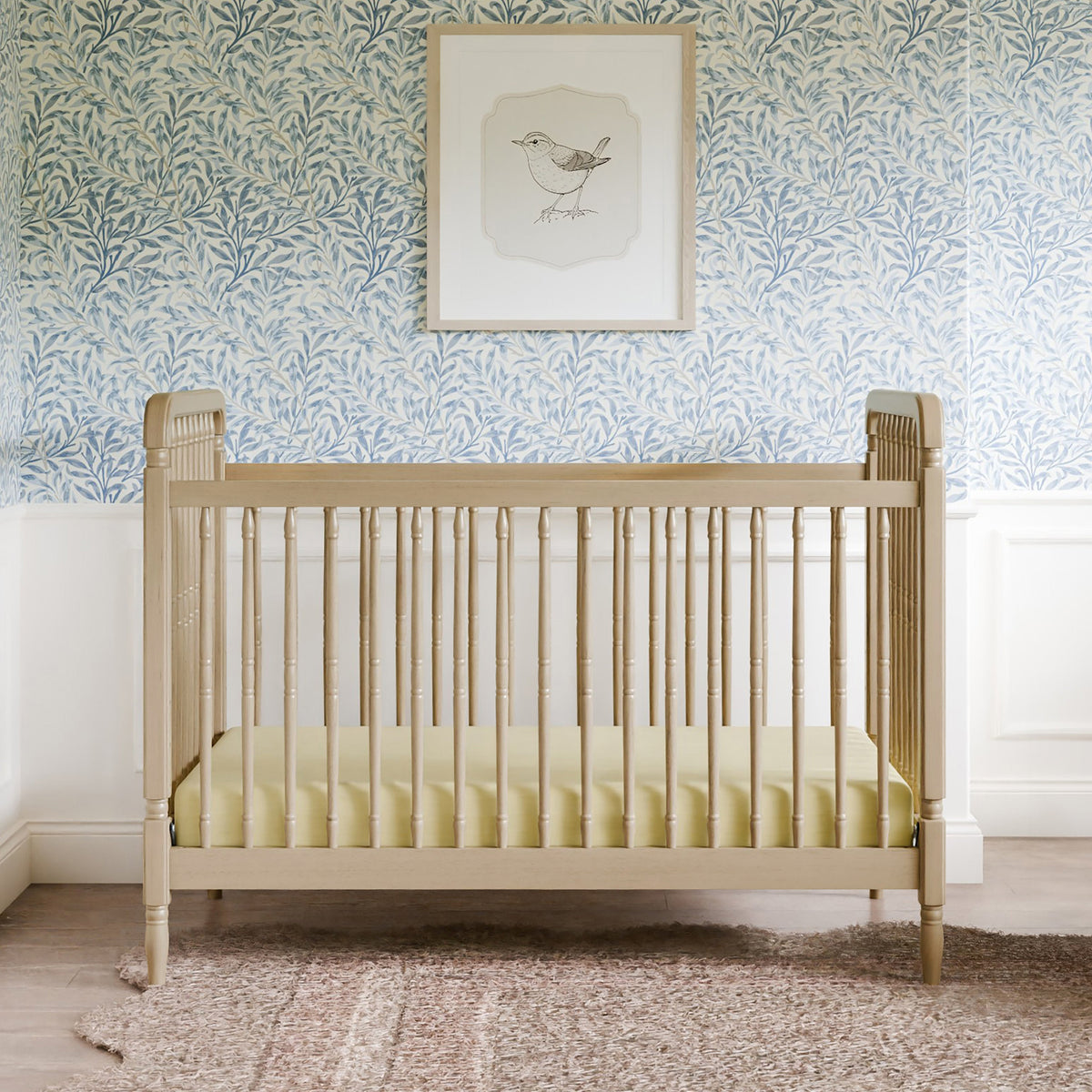Liberty 3-in-1 Convertible Spindle Crib with Toddler Bed Conversion Kit
