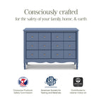 Liberty 6-Drawer Assembled Dresser (48")