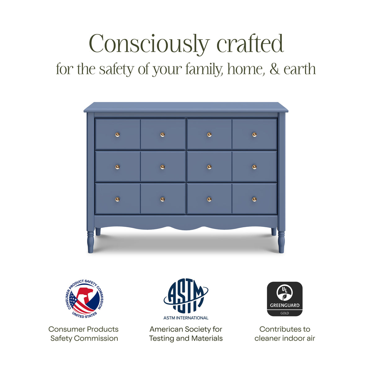 Liberty 6-Drawer Assembled Dresser (48")