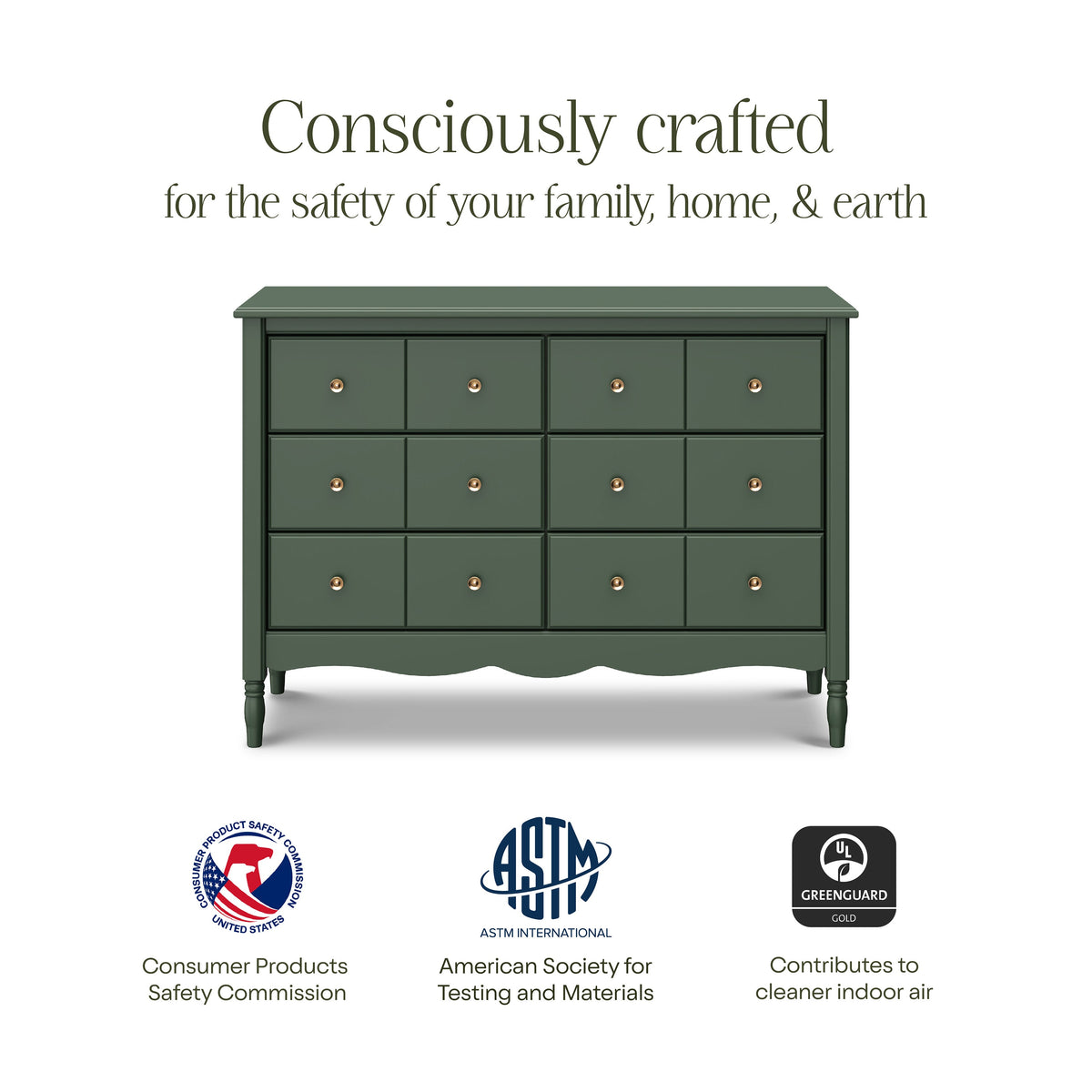 Liberty 6-Drawer Assembled Dresser (48")