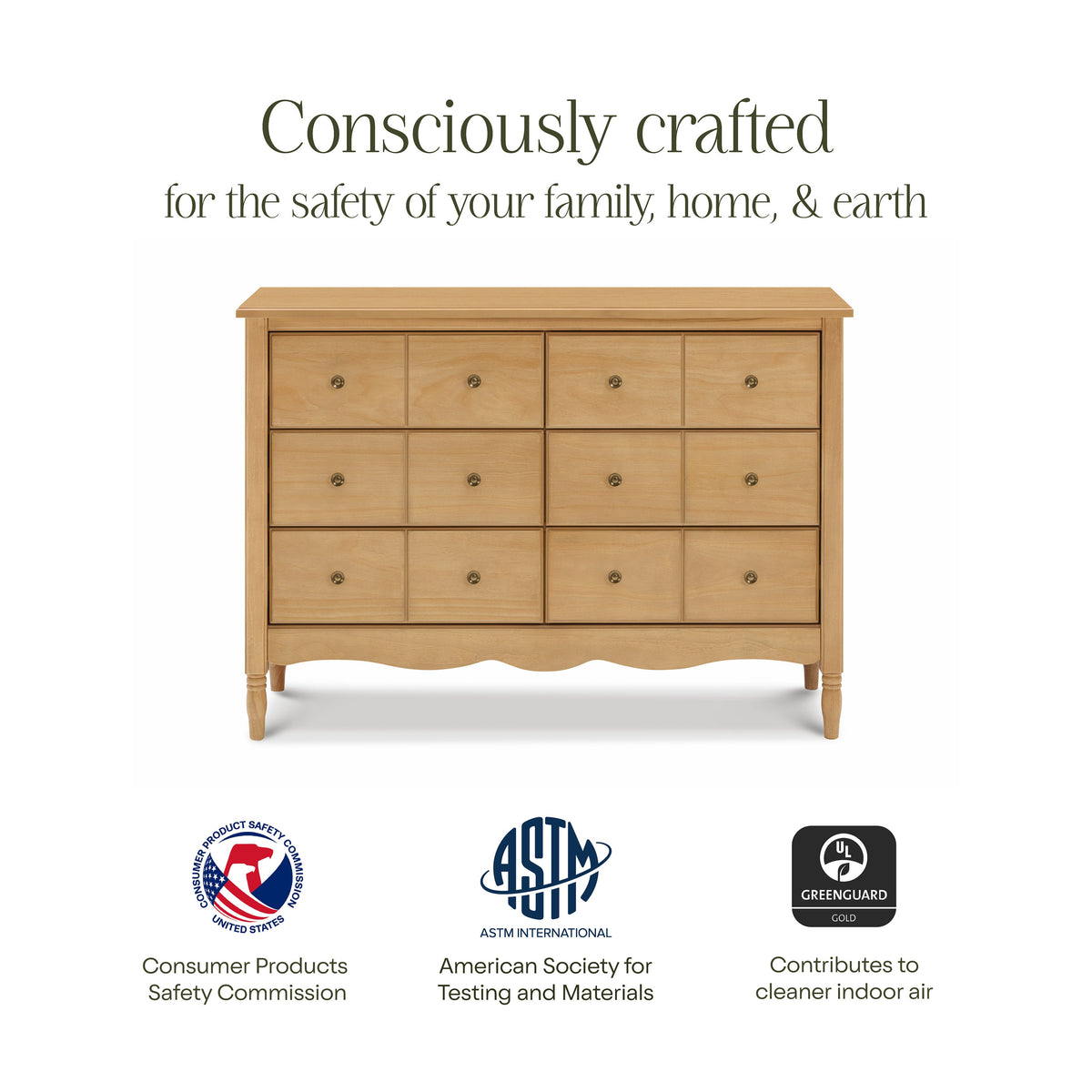 Liberty 6-Drawer Assembled Dresser (48")