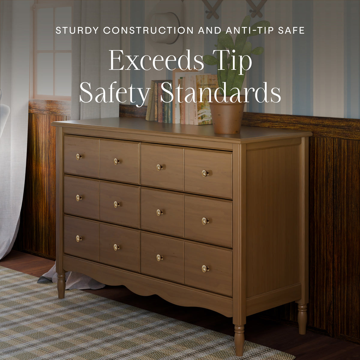 Liberty 6-Drawer Assembled Dresser (48")