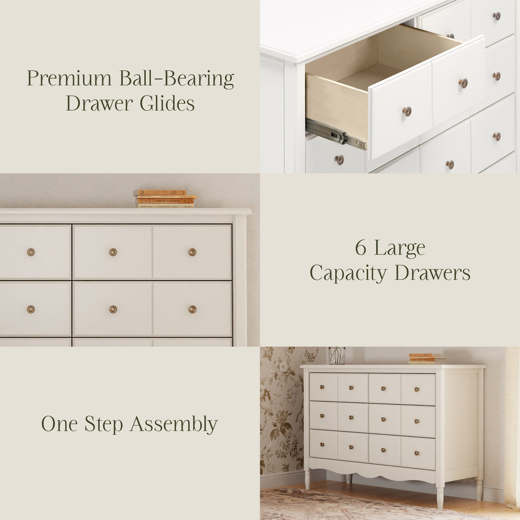 Liberty 6-Drawer Assembled Dresser (48")