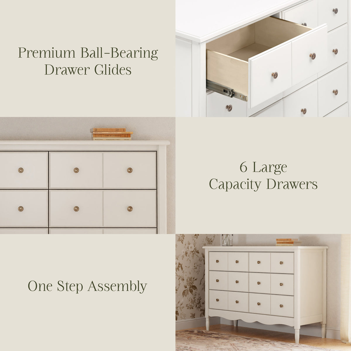 Liberty 6-Drawer Assembled Dresser (48")