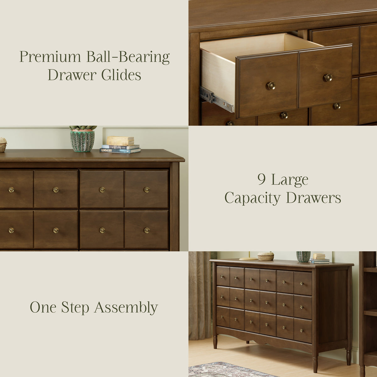 Liberty 9-Drawer Wide Assembled Dresser (56")