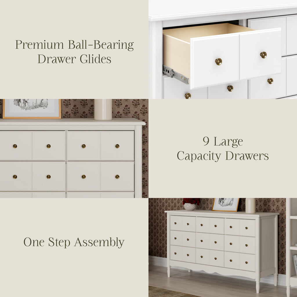Liberty 9-Drawer Wide Assembled Dresser (56")